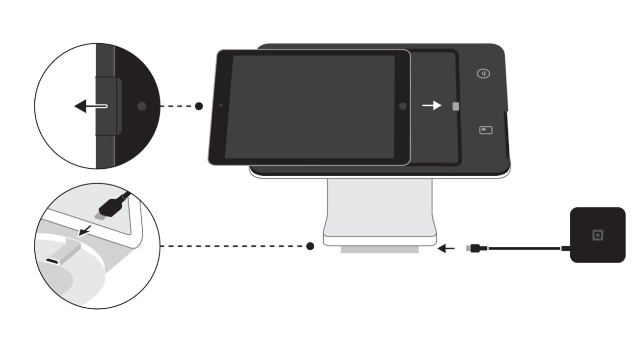 iPadをSquare スタンドに接続する