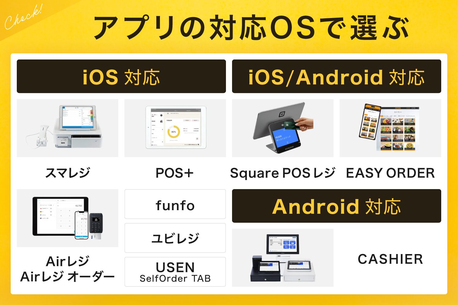 2. アプリの対応OSで選ぶ(iOS/Android)