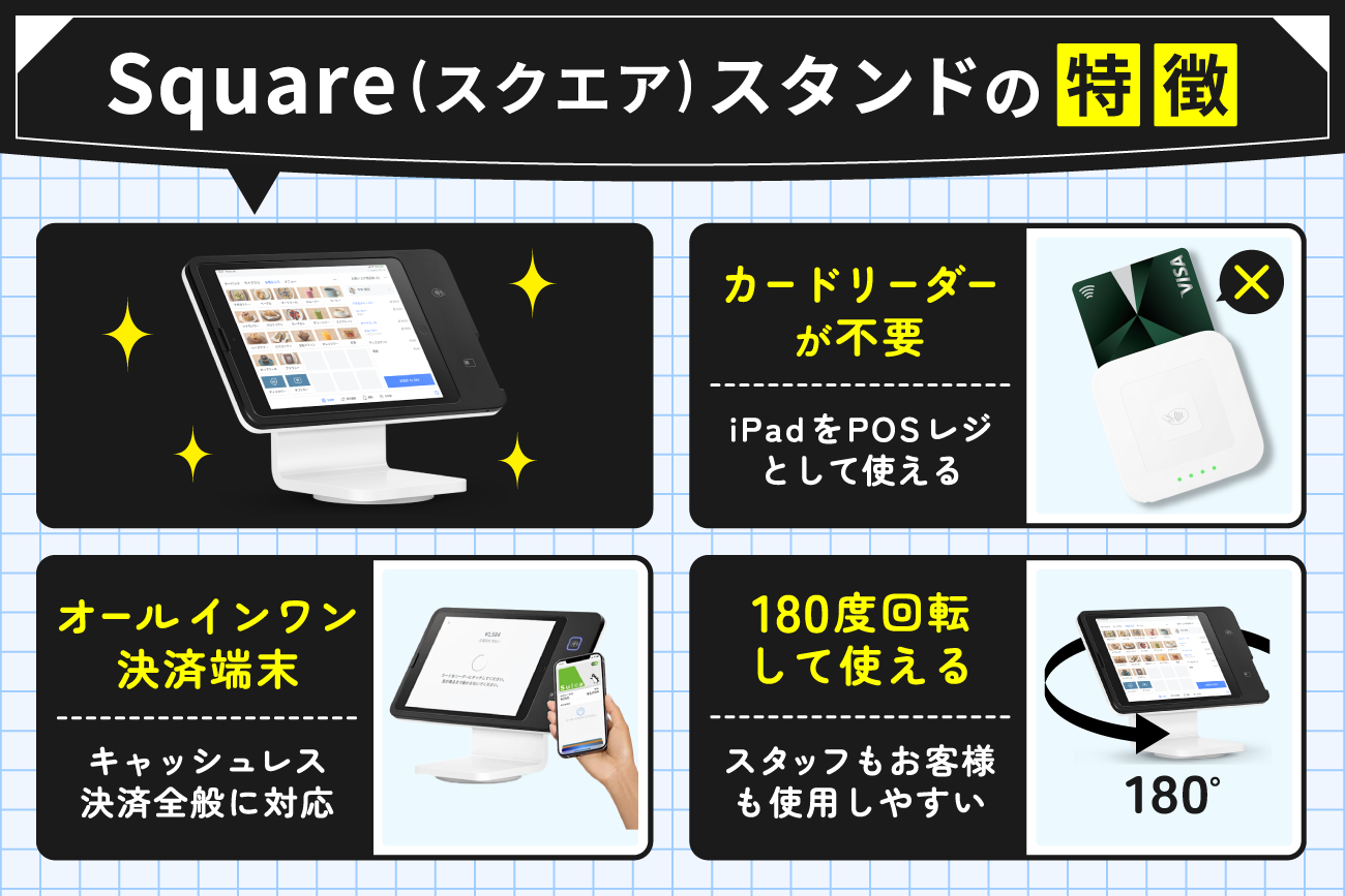 Square(スクエア)スタンドの特徴