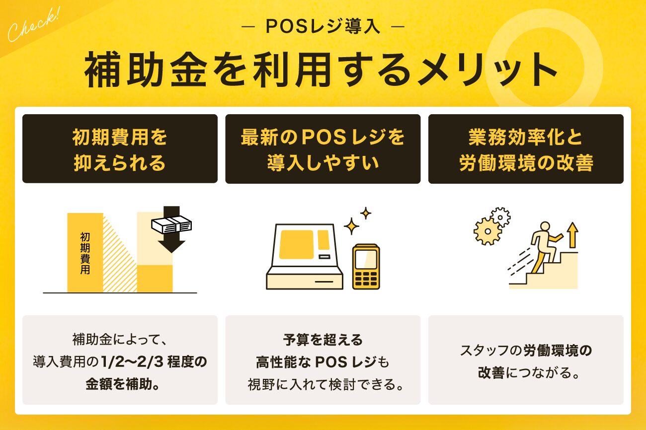 POSレジ導入で補助金を利用するメリット