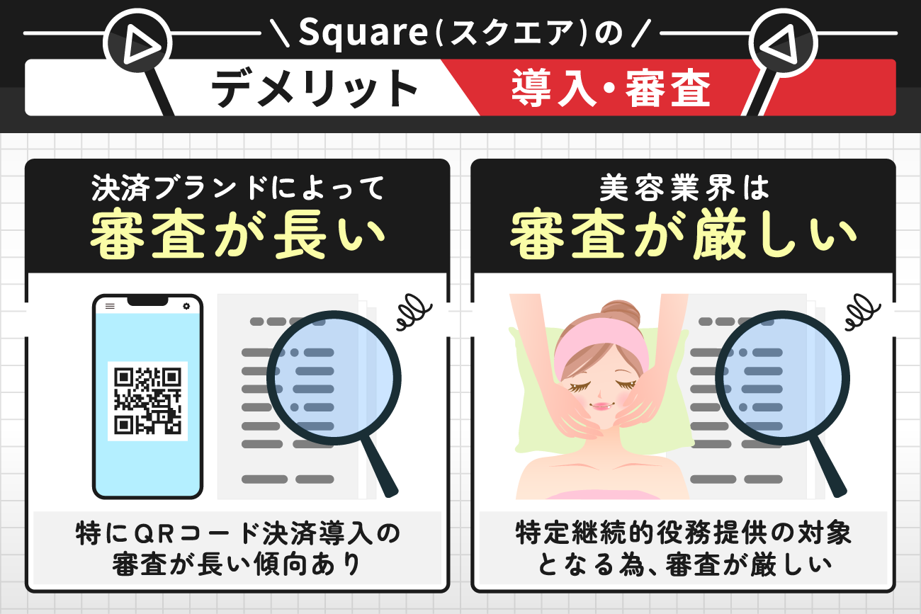 Square(スクエア)のデメリット【導入・審査】