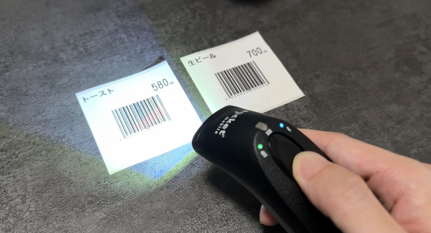 QL-800で印刷した2種類の商品バーコードをSocketScan S720で読み取る実機検証【StorePro編集部撮影】