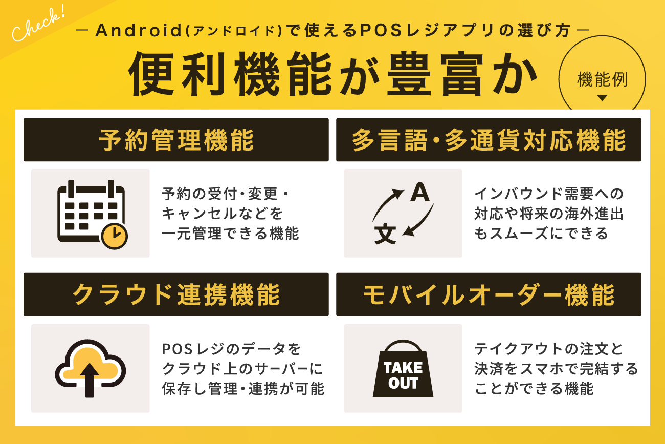 1. 便利機能が豊富か