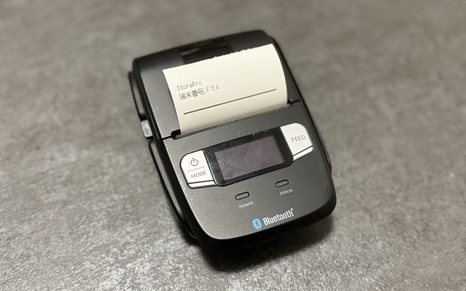 スマレジとSM-L200を接続してレシートを印刷した様子