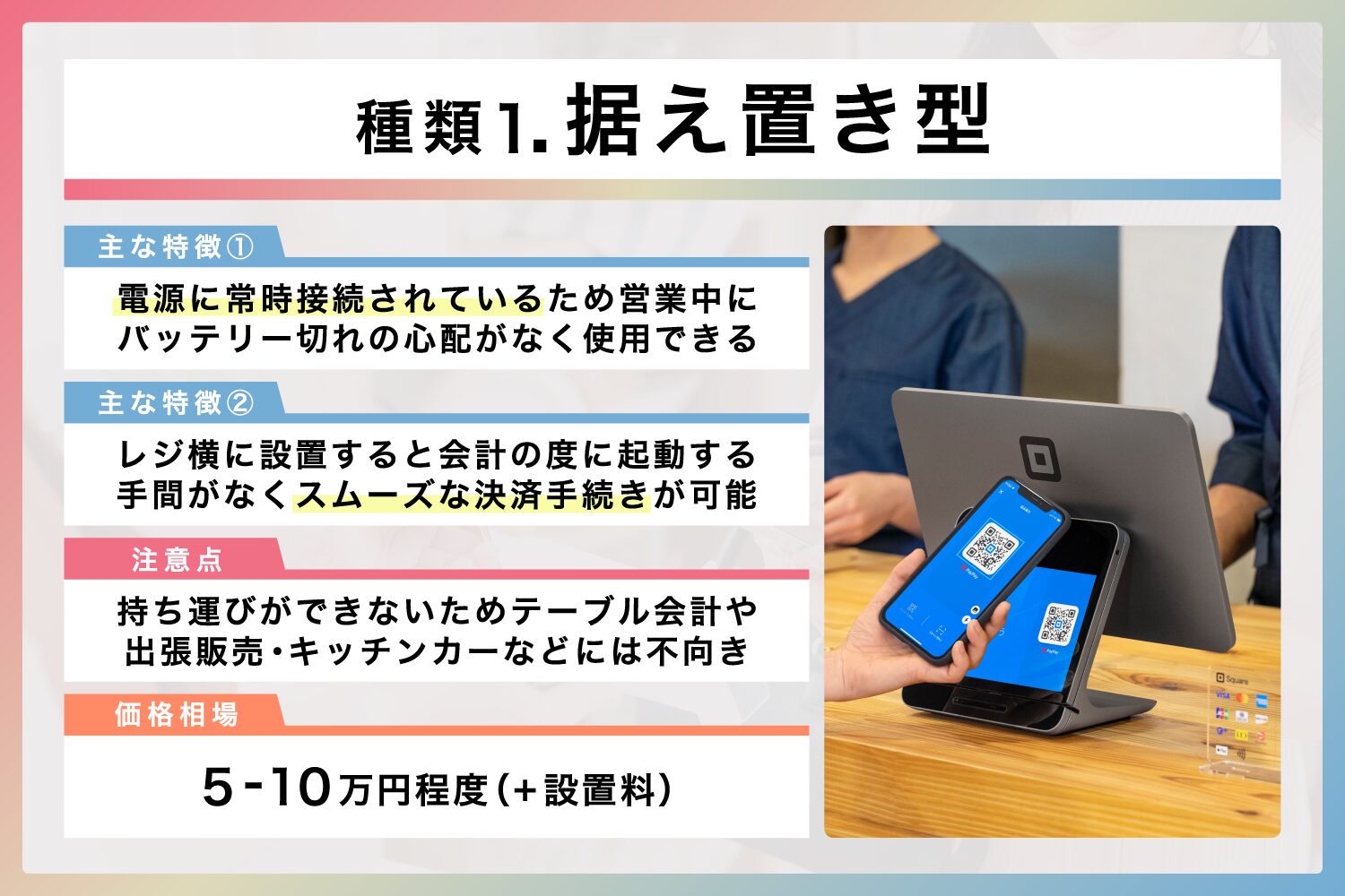 種類1. 据え置き型