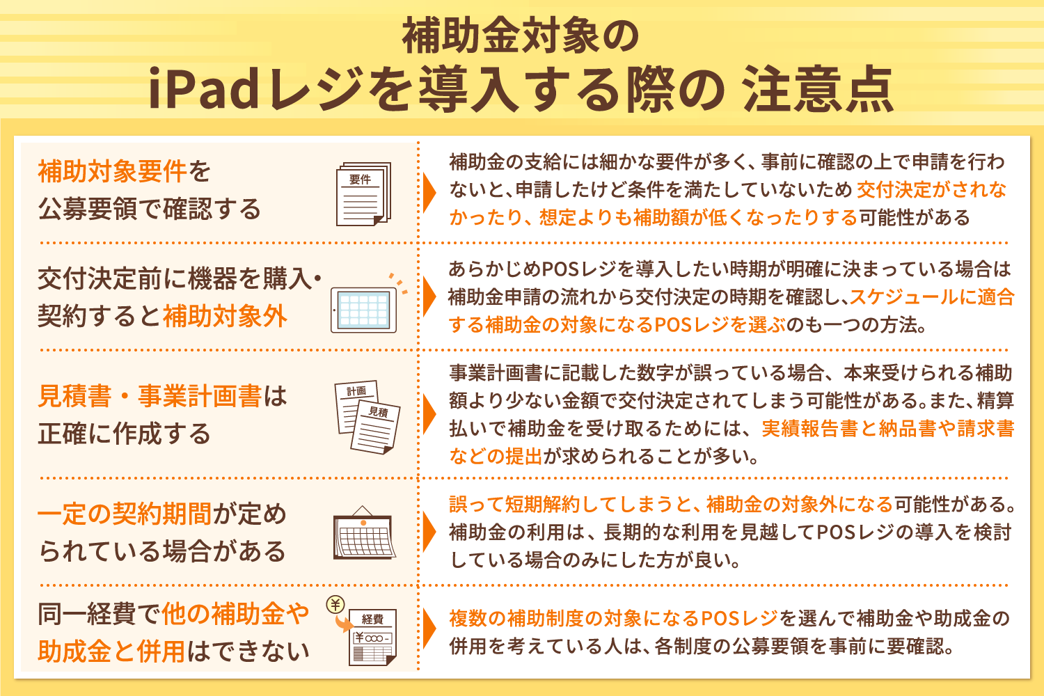 補助金対象のiPadレジを導入する際の注意点
