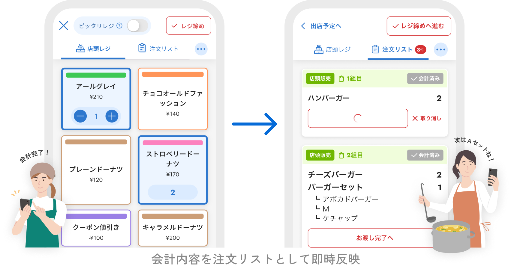 Shuppaの注文リスト反映