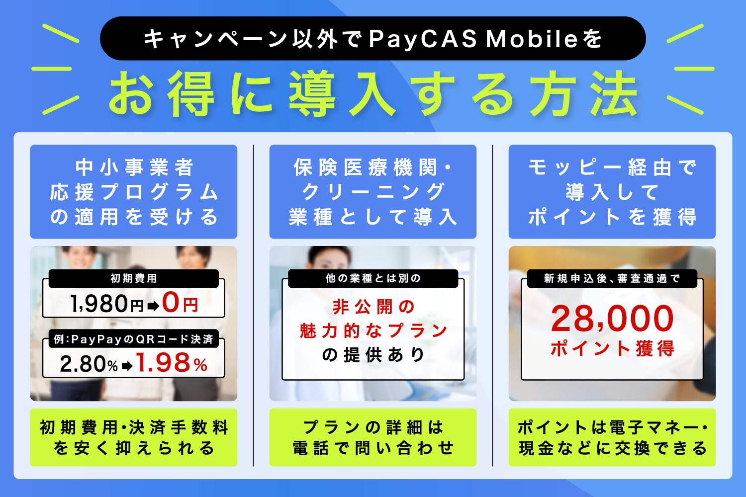 キャンペーン以外でPayCAS Mobileをお得に導入する方法