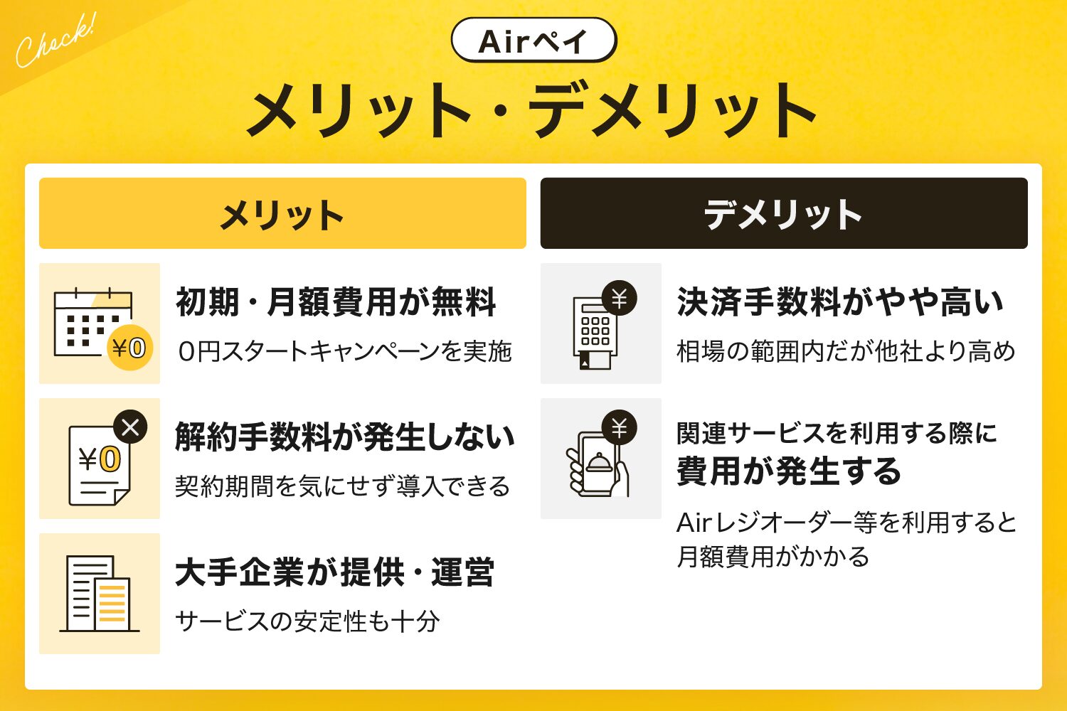 Airペイ(エアペイ)のメリット・デメリット