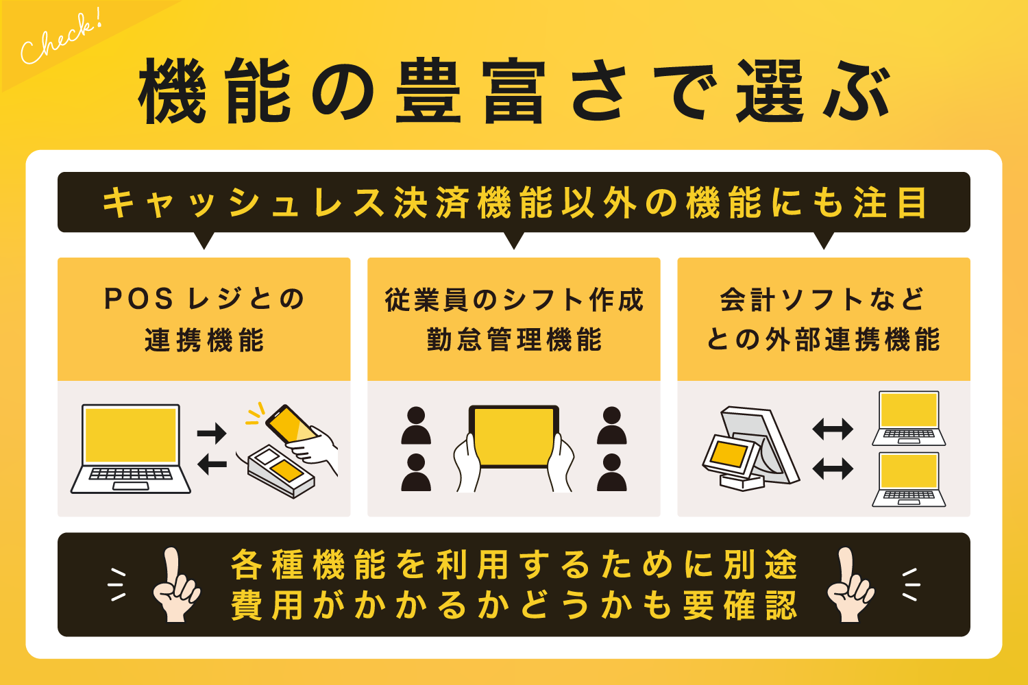 機能の豊富さで選ぶ