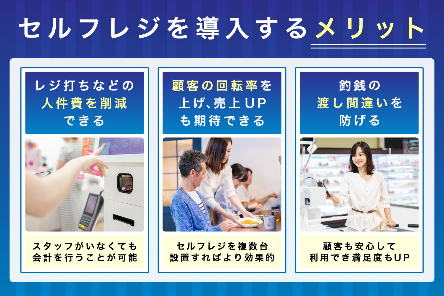 セルフレジを導入するメリット