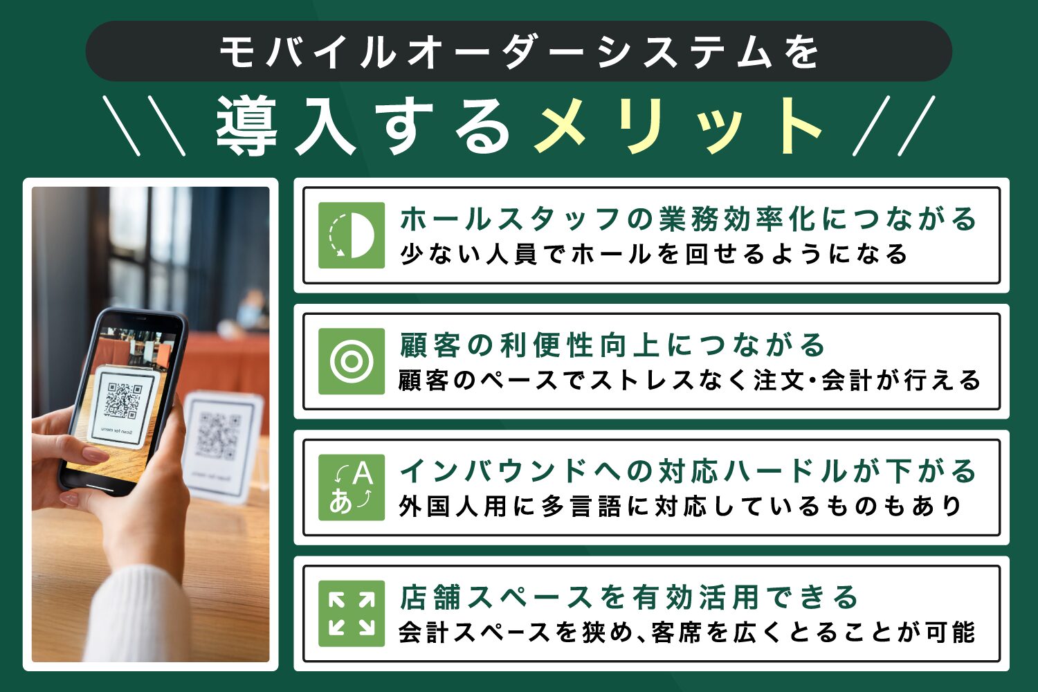 モバイルオーダーシステムを導入するメリット