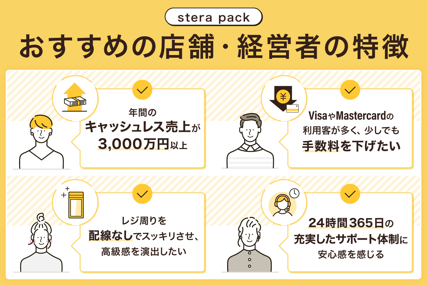 stera packがおすすめの店舗・経営者の特徴