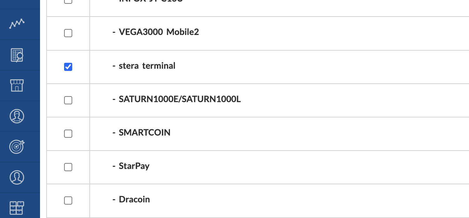 「新規精算印刷設定登録」を選択し、必要な項目にチェックを入れる