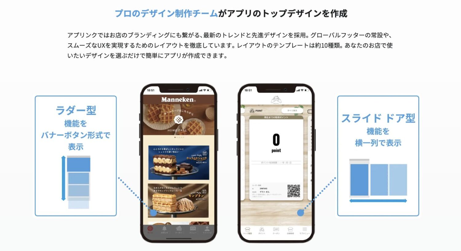 アプリンクのデザイン