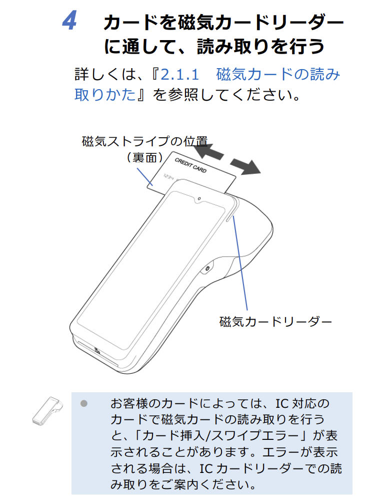 クレジットカード決済の手順3
