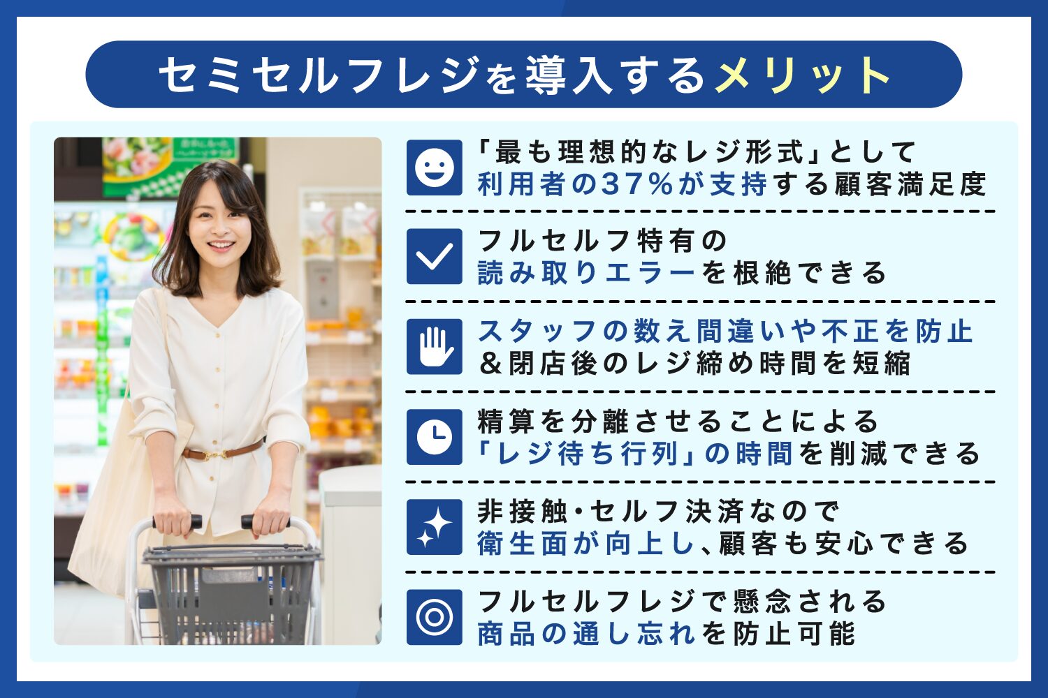 セミセルフレジを導入するメリット