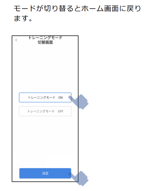 トレーニングモードON
