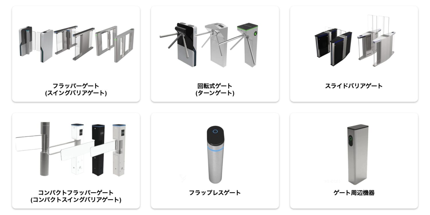 ワイエフテクノ セキュリティゲートの種類