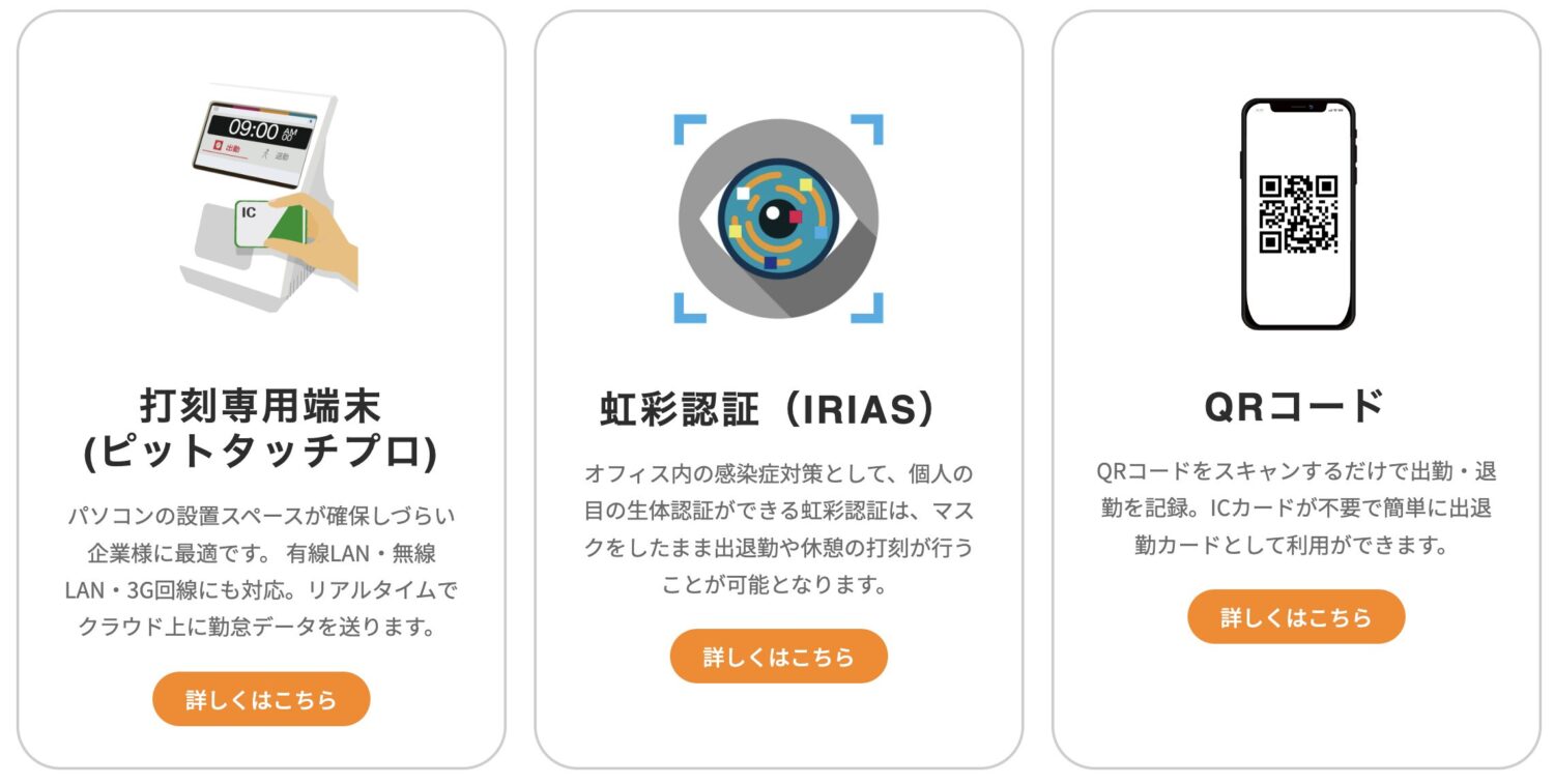 ICタイムリコーダーの打刻方法