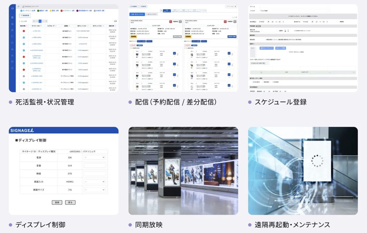 SIGNAGEiの機能例