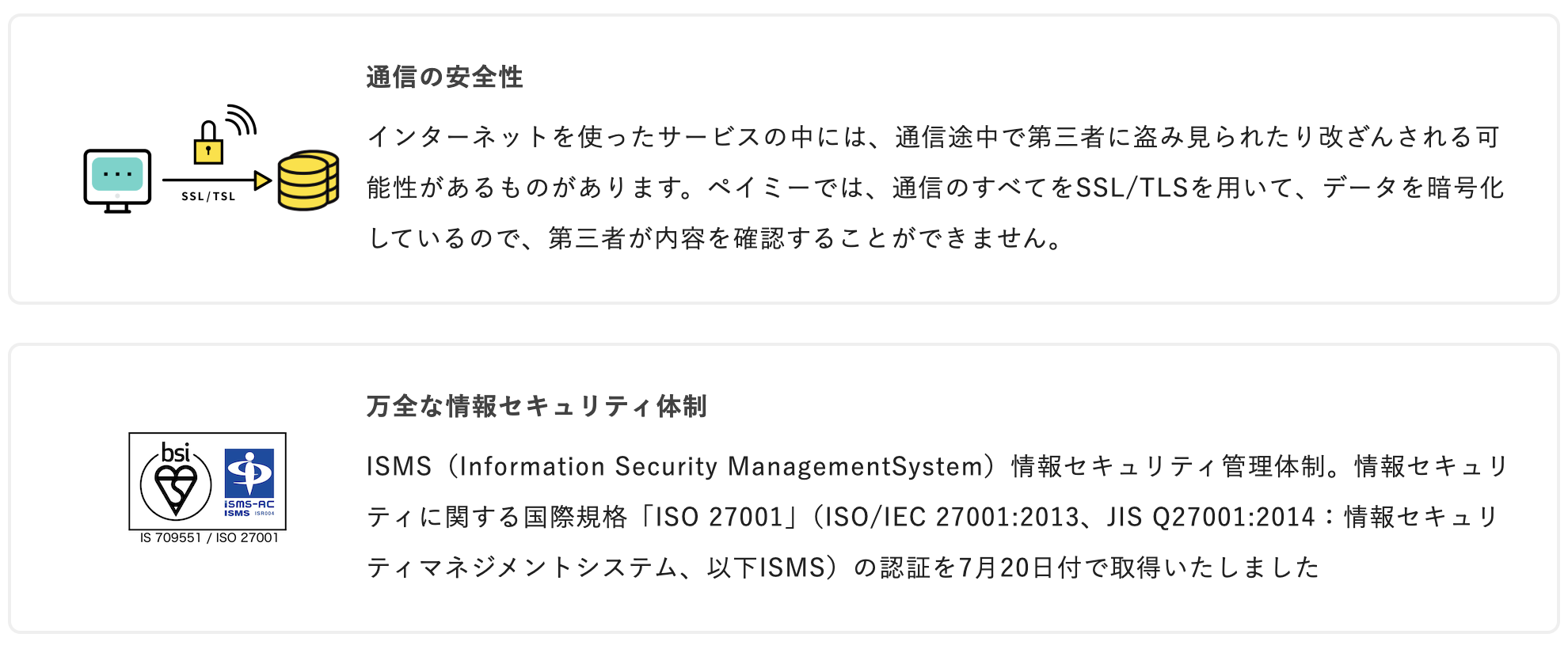 Paymeのセキュリティ