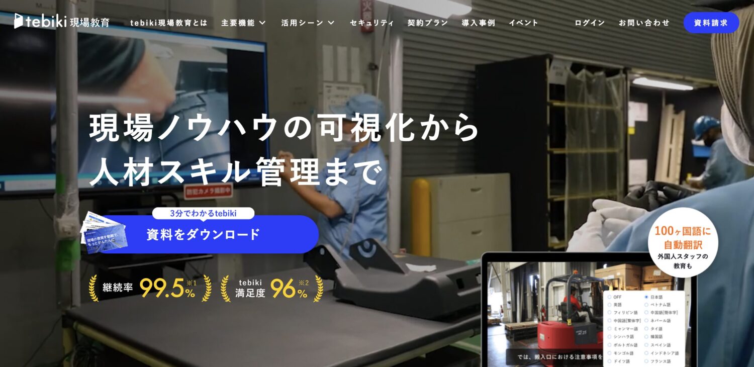 tebiki現場教育