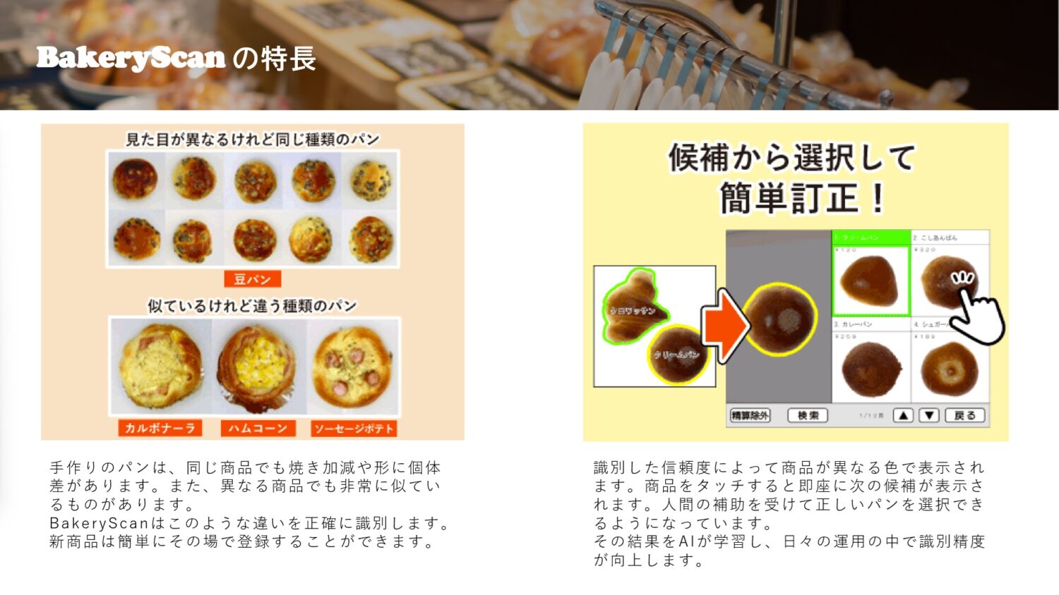 NewBakeryScanの特徴