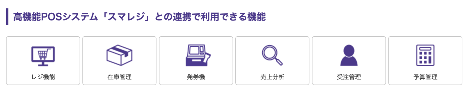 スマレジとアルファノートの連携できる機能