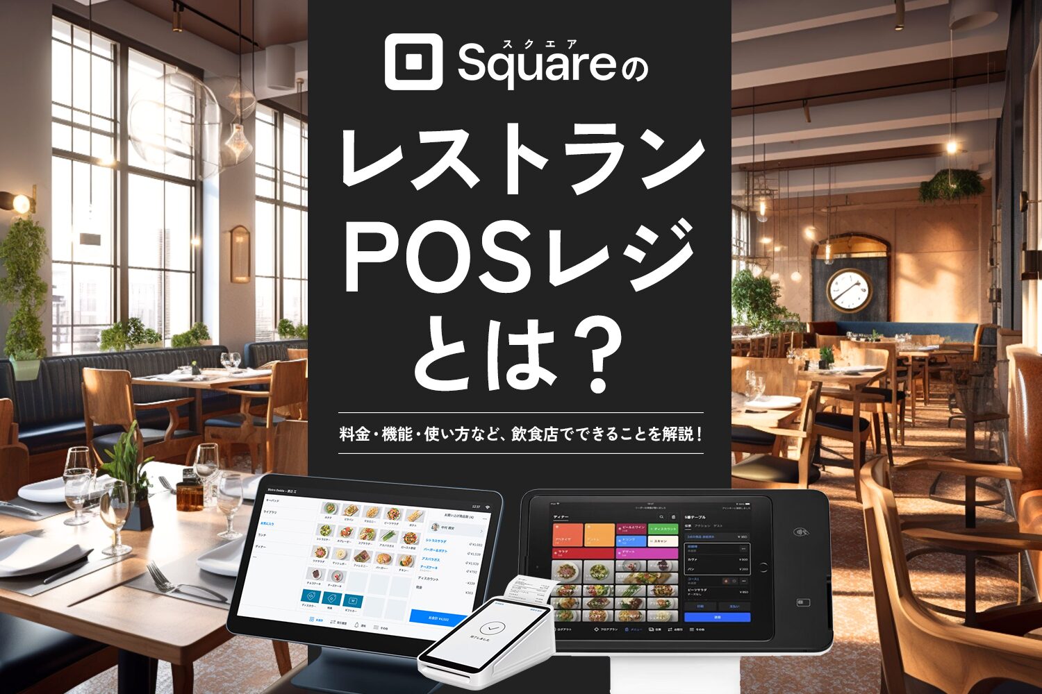 SquareのレストランPOSレジとは？